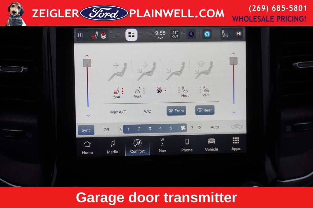 2023 RAM 1500 Laramie CREW CAB 4x4 Navigation Heated Front Leather Heate