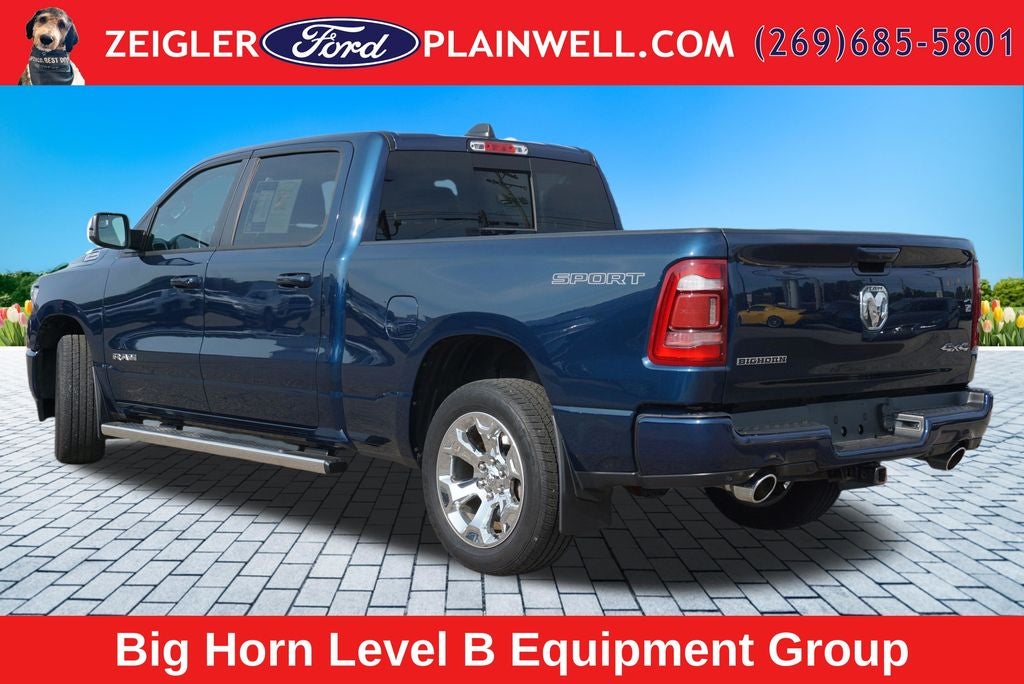 2023 RAM 1500 Big Horn/Lone Star SPORT PKG CREW CAB 4X4 HEMI 20" CHROMES