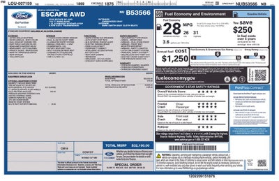 2022 Ford Escape SE AWD Rear Camera Cold Weather Pkg