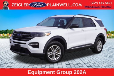2022 Ford Explorer XLT 202A Pkg 4x4 Heated Leather & Steering Navigation
