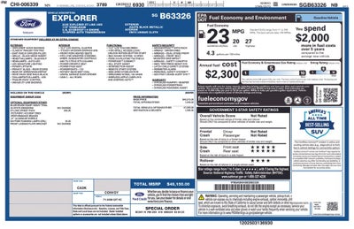 2025 Ford Explorer ST-Line Street Pack Performance Brakes Rear Camera