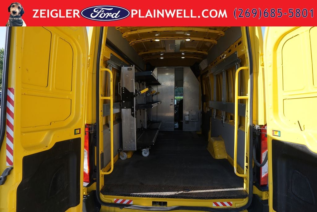 2022 Ford Transit-250 Base High Roof Extended Yellow Cargo Van Navigation R C