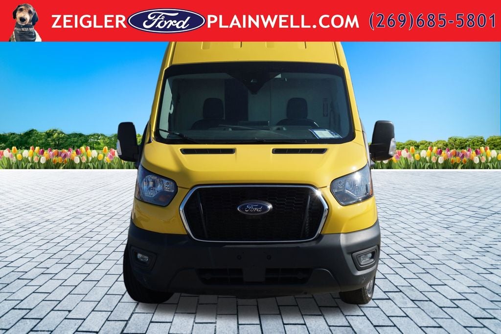 2022 Ford Transit-250 Base High Roof Extended Yellow Cargo Van Navigation R C