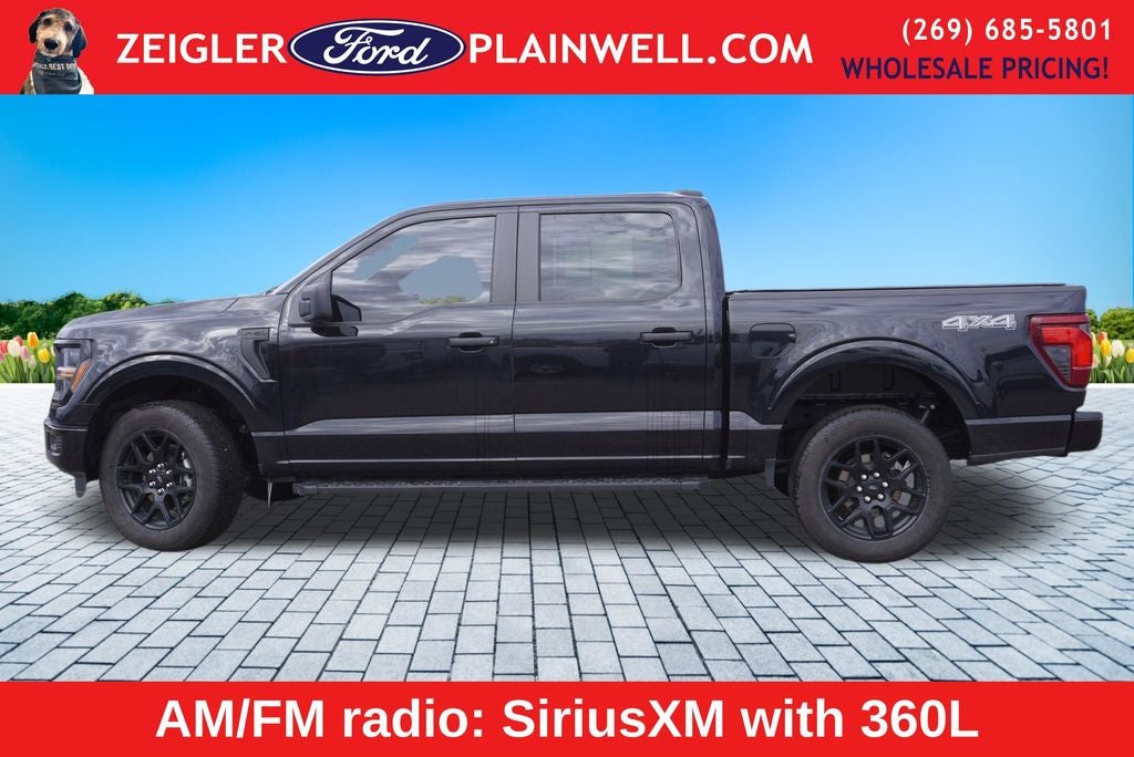 2024 Ford F-150 STX CREW CAB STX BLACK APPEARANCE PKG 20" WHEELS REAR