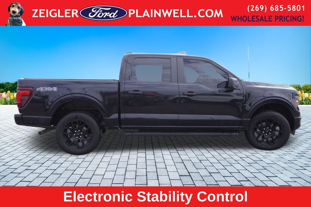2024 Ford F-150 STX CREW CAB STX BLACK APPEARANCE PKG 20" WHEELS REAR