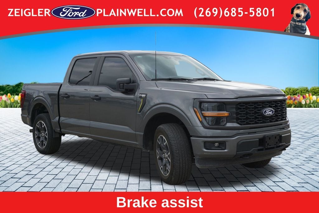 2024 Ford F-150 STX CREW CAB 4X4 NAVIGATION 20" WHEELS LANE DEPART TO