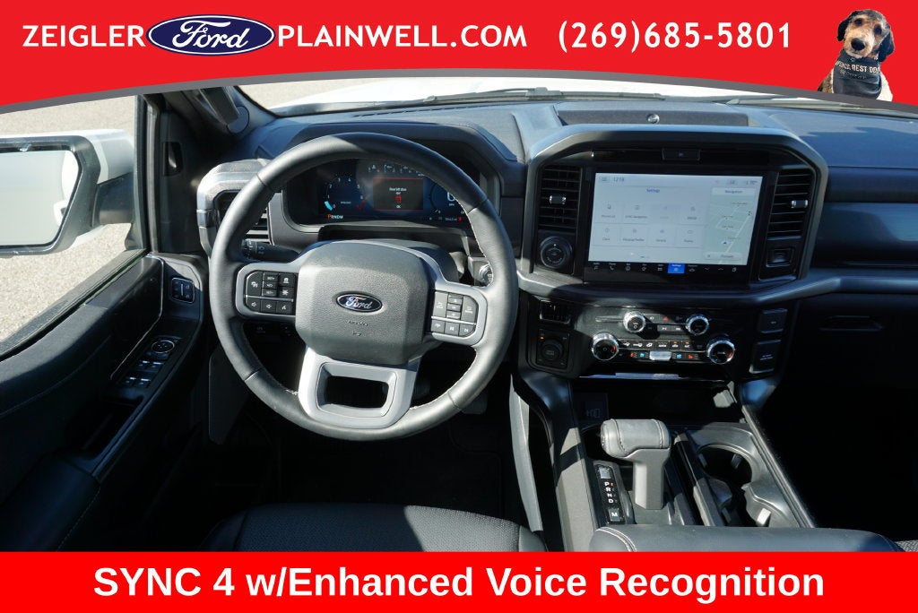 2025 Ford F-150 Lariat Black Appearance Pkg Twin Panel Roof Leather