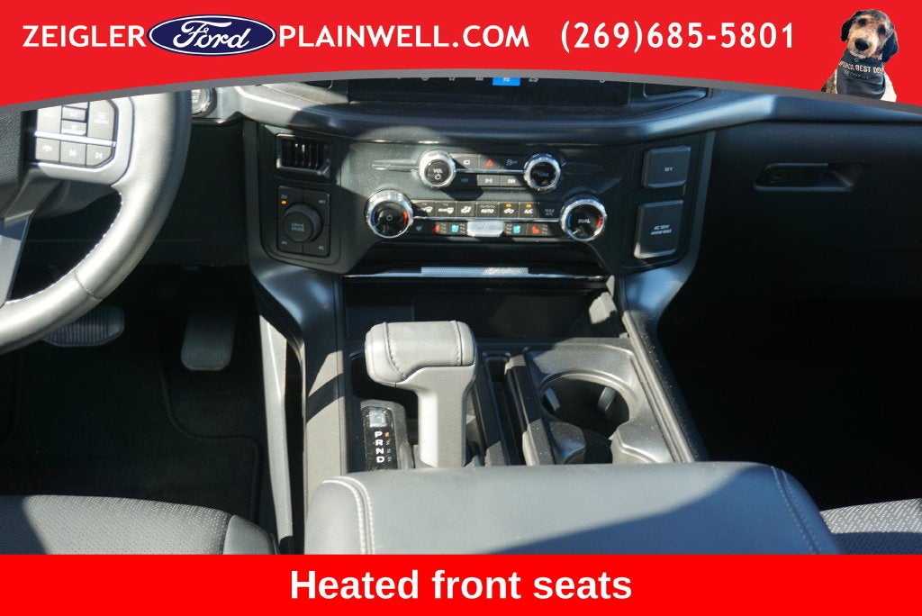 2025 Ford F-150 Lariat Black Appearance Pkg Twin Panel Roof Leather