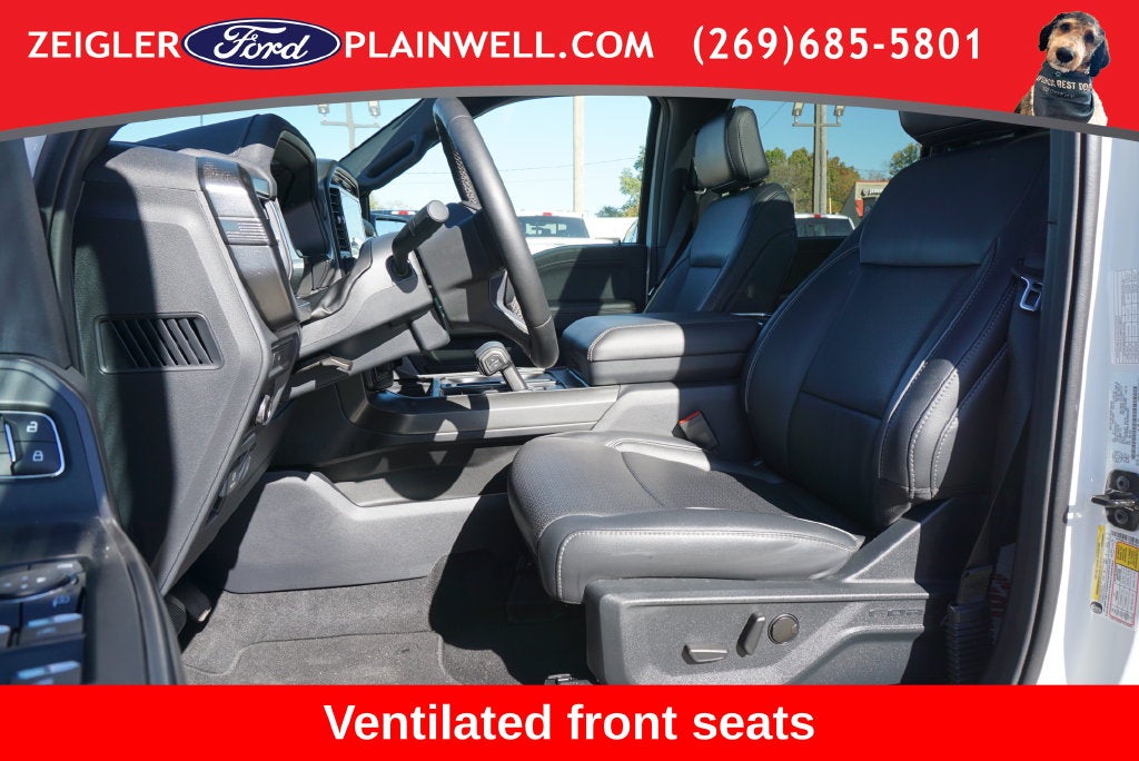 2025 Ford F-150 Lariat Black Appearance Pkg Twin Panel Roof Leather