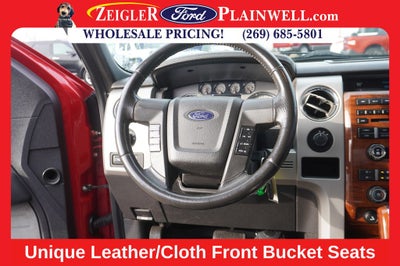 2010 Ford F-150 Lariat Ext Cab 4x4 V8 Heated & Cooled Seats Chrome Pkg T