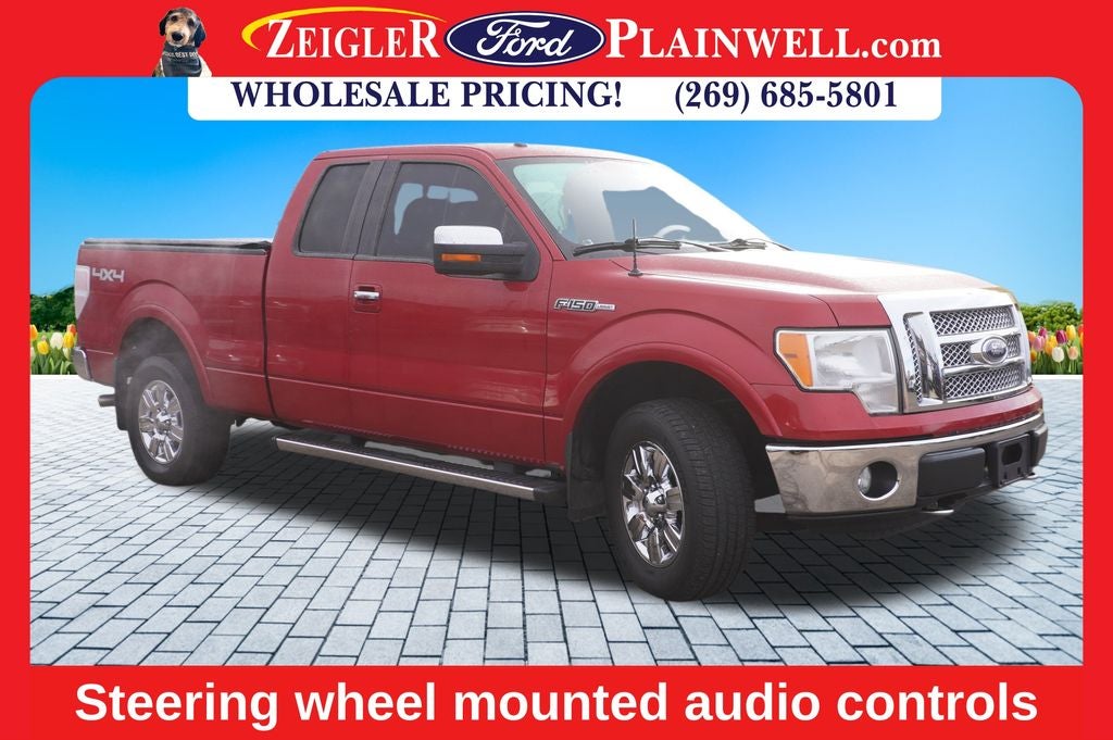 2010 Ford F-150 Lariat Ext Cab 4x4 V8 Heated & Cooled Seats Chrome Pkg T