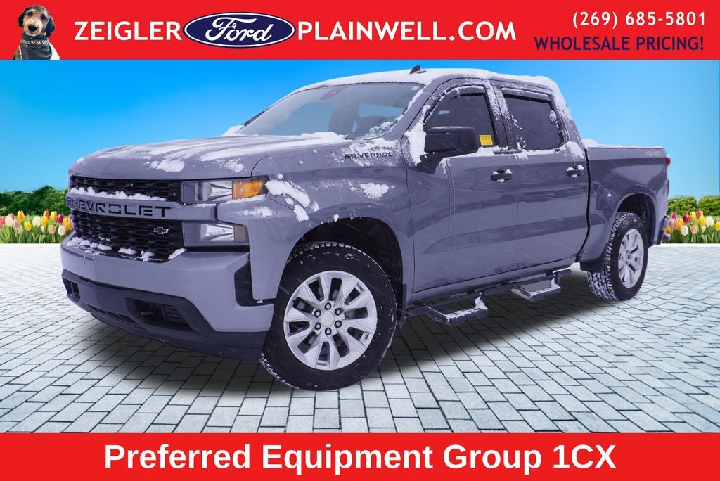 2022 Chevrolet Silverado 1500 LTD Custom CREW CAB 4X4 BLACK APPEARANCE PLG 20' WHEELS