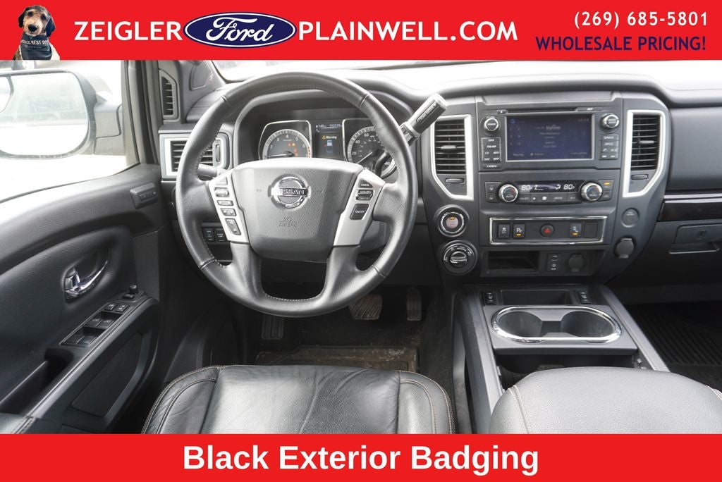 2018 Nissan Titan SL MIDNIGHT EDITION CREW CAB 4x4 LEATHER NAVIGATION 2