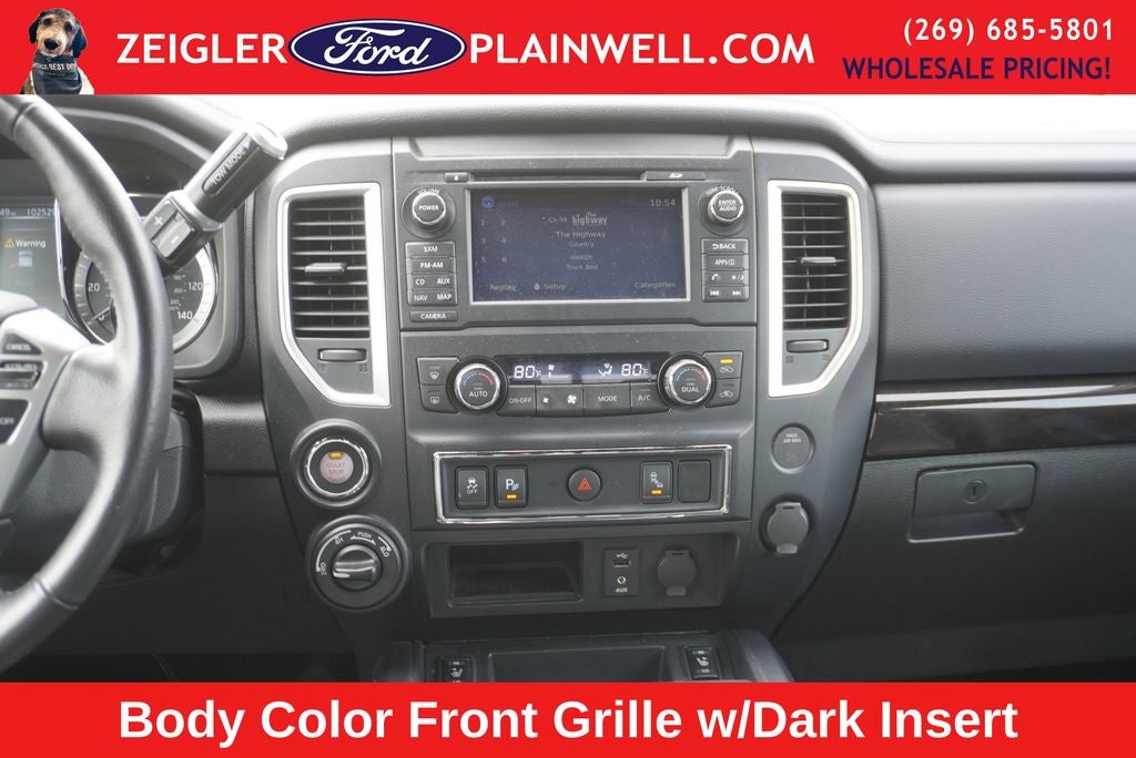 2018 Nissan Titan SL MIDNIGHT EDITION CREW CAB 4x4 LEATHER NAVIGATION 2