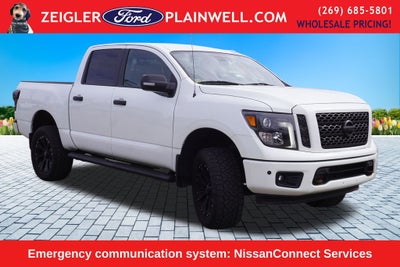 2018 Nissan Titan SL MIDNIGHT EDITION CREW CAB 4x4 LEATHER NAVIGATION 2