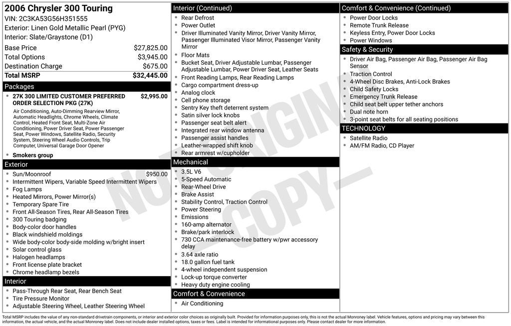 2006 Chrysler 300 Touring