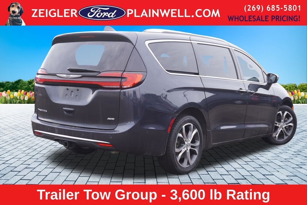 2021 Chrysler Pacifica Pinnacle Awd Panoramic Roofs Heated Leather DVDs Nav