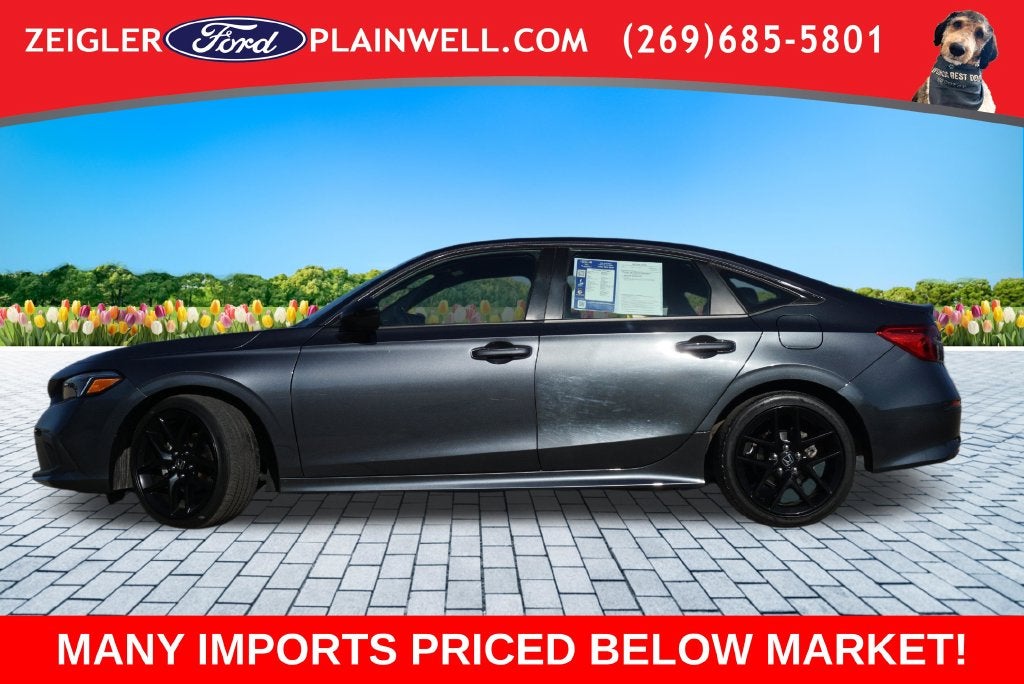 2023 Honda Civic Sport 2.0L DOHC COMBO SEATS ADPT CRUISE 18" BLACK WHEELS