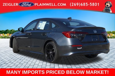 2023 Honda Civic Sport 2.0L DOHC COMBO SEATS ADPT CRUISE 18" BLACK WHEELS