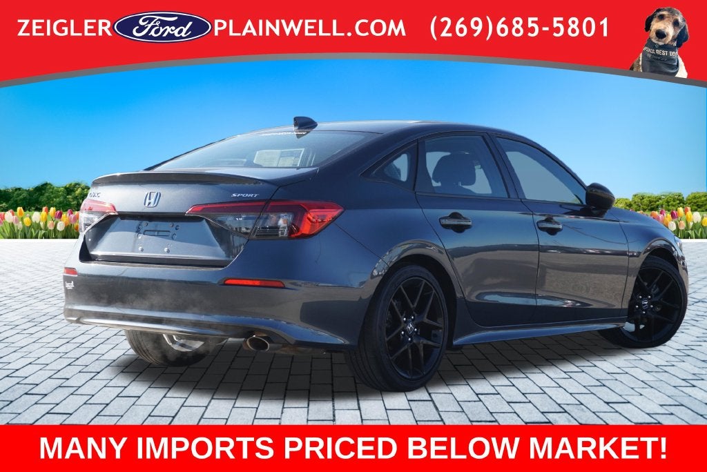 2023 Honda Civic Sport 2.0L DOHC COMBO SEATS ADPT CRUISE 18" BLACK WHEELS