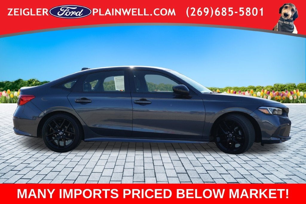 2023 Honda Civic Sport 2.0L DOHC COMBO SEATS ADPT CRUISE 18" BLACK WHEELS