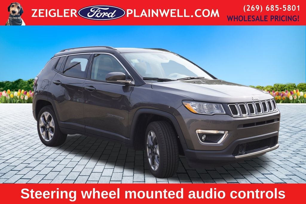2021 Jeep Compass Limited 4x4 Leather Power Moonroof