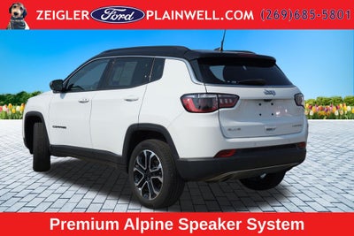 2023 Jeep Compass Limited Leather 4x4 Power Moonroof Black 2 Tone Top