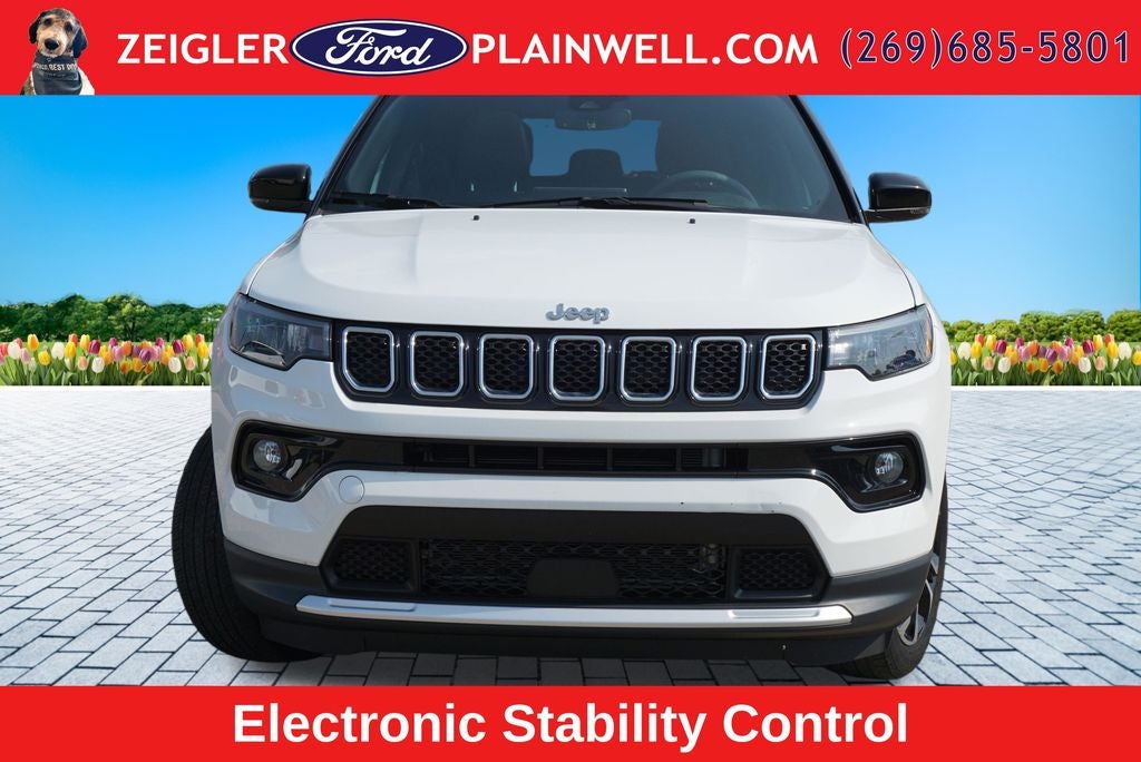2023 Jeep Compass Limited Leather 4x4 Power Moonroof Black 2 Tone Top