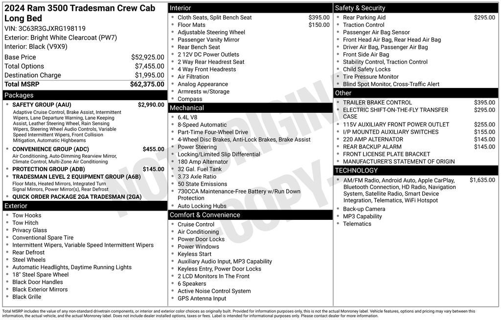 2024 RAM 3500 Tradesman