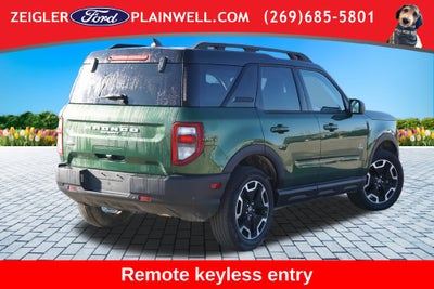 2023 Ford Bronco Sport Outer Banks Leather 4x4 Painted Blk Roof Rear Camera