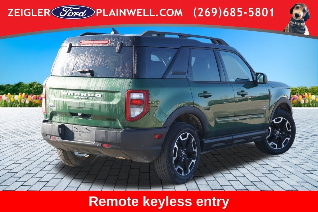 2023 Ford Bronco Sport Outer Banks Leather 4x4 Painted Blk Roof Rear Camera