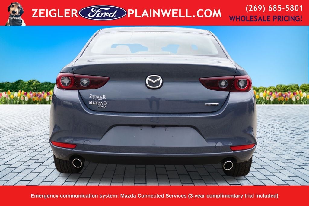 2024 Mazda Mazda3 2.5 S Carbon Edition AWD Moonroof Heated Red Leather Seats 18" Black Wh