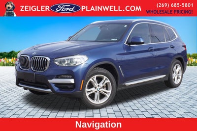 2020 BMW X3 xDrive30i AWD Panoramic Moonroof Navigation Heated Leather