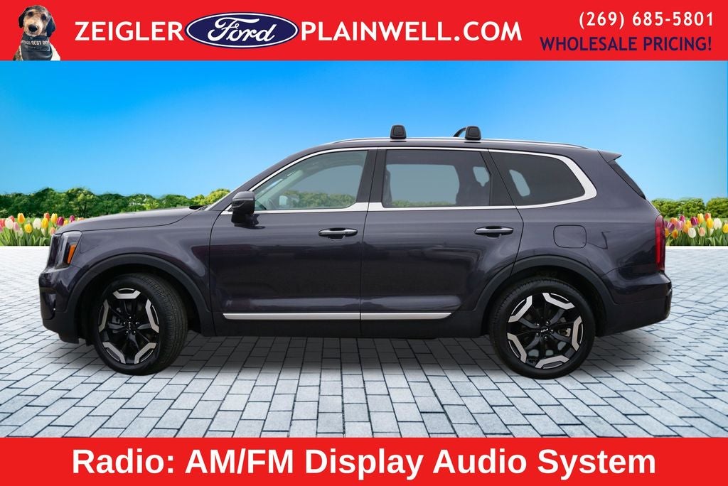 2025 Kia Telluride S V6 AWD Leather Power Moonroof Navigation Blis Blac