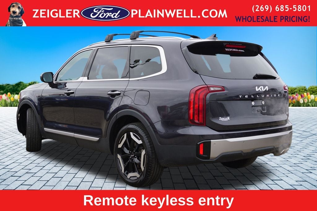 2025 Kia Telluride S V6 AWD Leather Power Moonroof Navigation Blis Blac