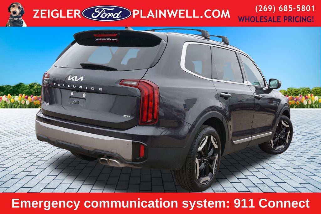 2025 Kia Telluride S V6 AWD Leather Power Moonroof Navigation Blis Blac