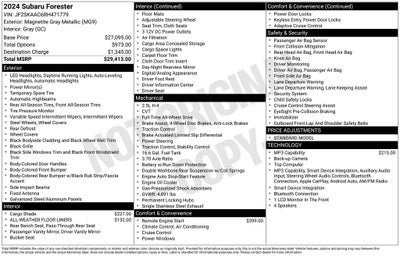 2024 Subaru Forester Base