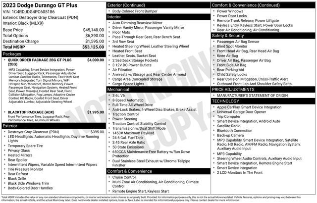 2023 Dodge Durango GT Plus AWD