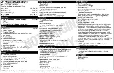 2019 Chevrolet Malibu RS