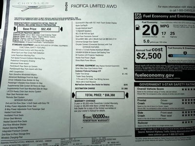 2026 Chrysler Pacifica PACIFICA LIMITED AWD