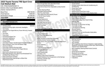 2023 Toyota Tacoma TRD Sport