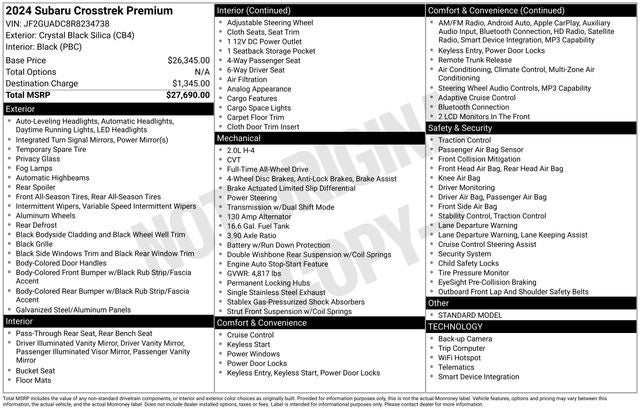2024 Subaru Crosstrek Premium