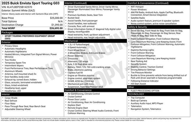 2025 Buick Envista Sport Touring FWD