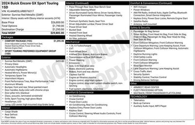 2024 Buick Encore GX Sport Touring FWD