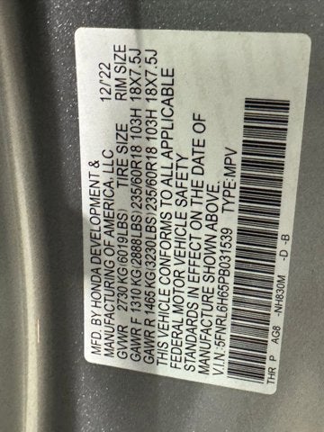 2023 Honda Odyssey EX-L