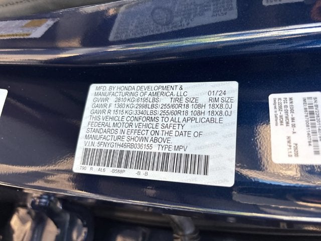 2024 Honda Pilot EX-L 8 Passenger