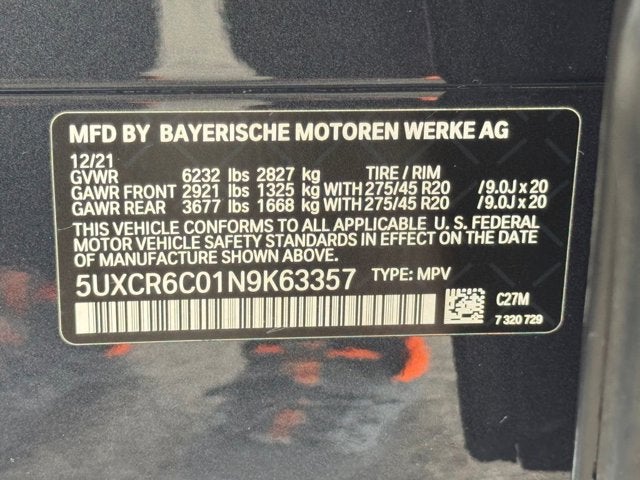 2022 BMW X5 xDrive40i