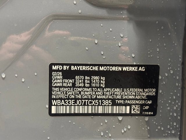 2026 BMW 7 Series 760i xDrive