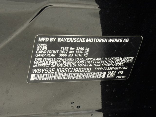 2025 BMW i7 xDrive60